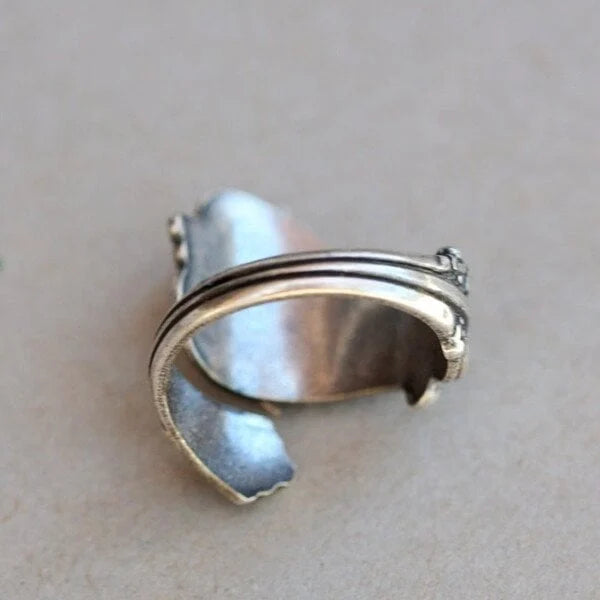 Anillo de cuchara de búho ajustable