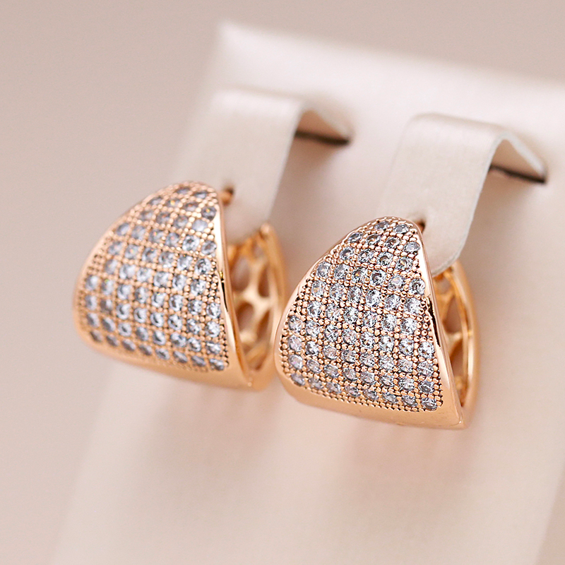 Pendientes Pequeños Dorados Brillantes