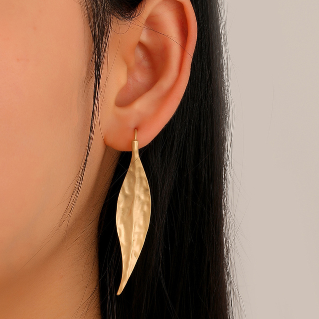 Pendientes vintage de pan de oro