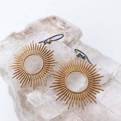 Pendientes Boho Solar Plata