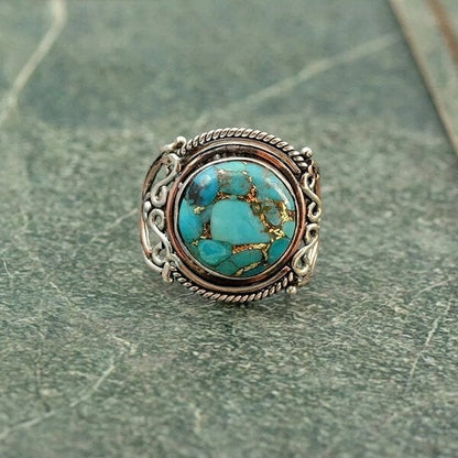 Anillo boho turquesa