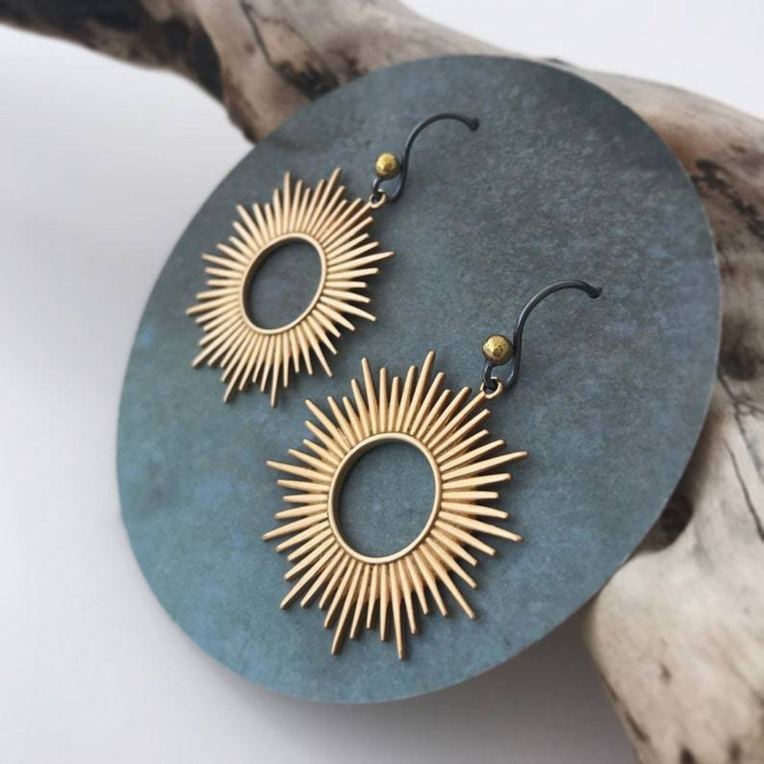Pendientes Boho Solar Plata