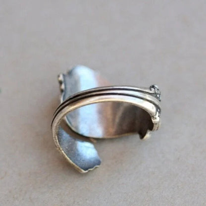 Anillo de cuchara de búho ajustable