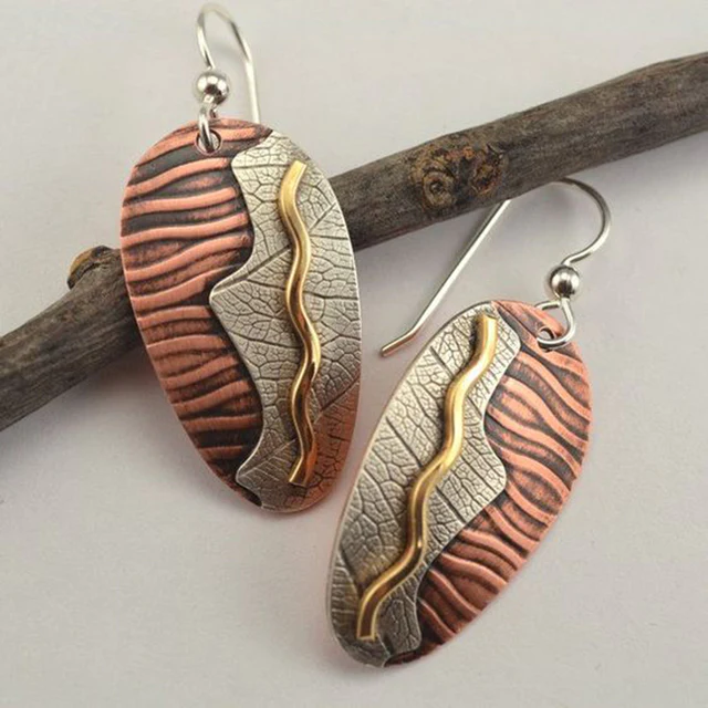 Pendientes vintage de plata del desierto